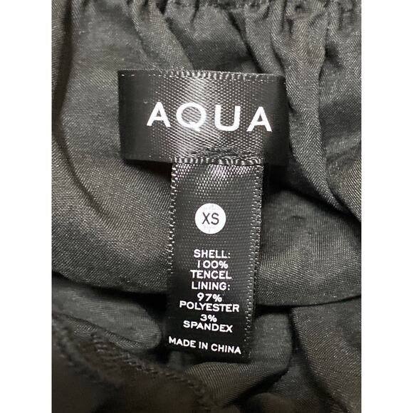 Aqua Womens Black Ruffled Tiered Sleeveless Mini Cami Tank Flare A-Line Dress XS - Picture 5 of 5